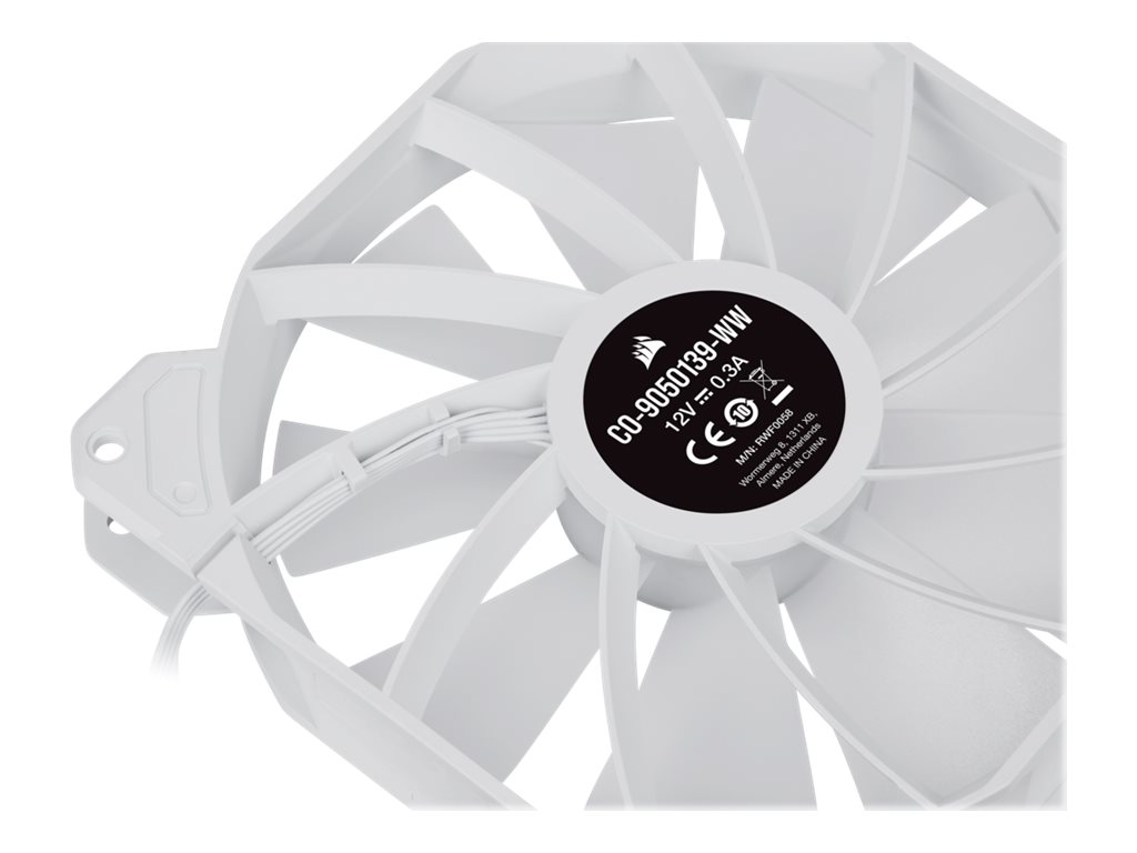 Corsair | 140mm White PWM Fan, Dual Fan Kit with Lighting Node CORE | iCUE SP140 RGB ELITE Performance | Case Fan - Image 10