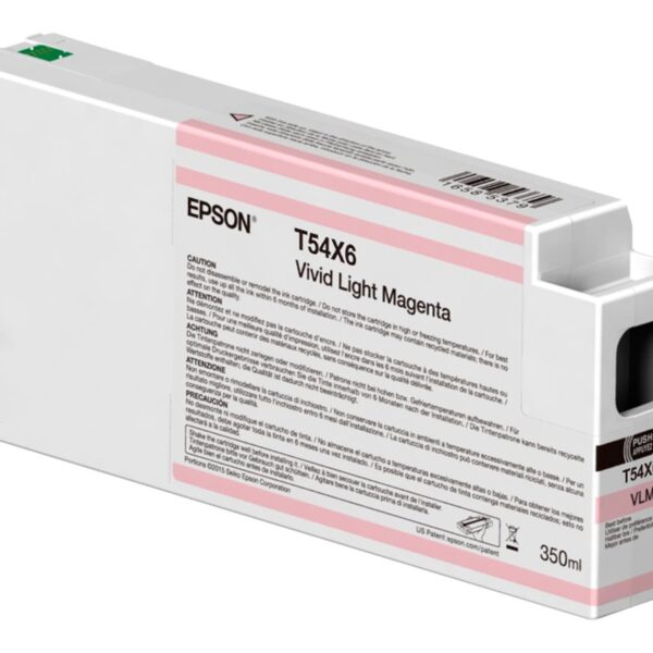 Epson Singlepack T54X60N UltraChrome HDX/HD, 350 ml | Ink Cartrige | Vivid Light Magenta