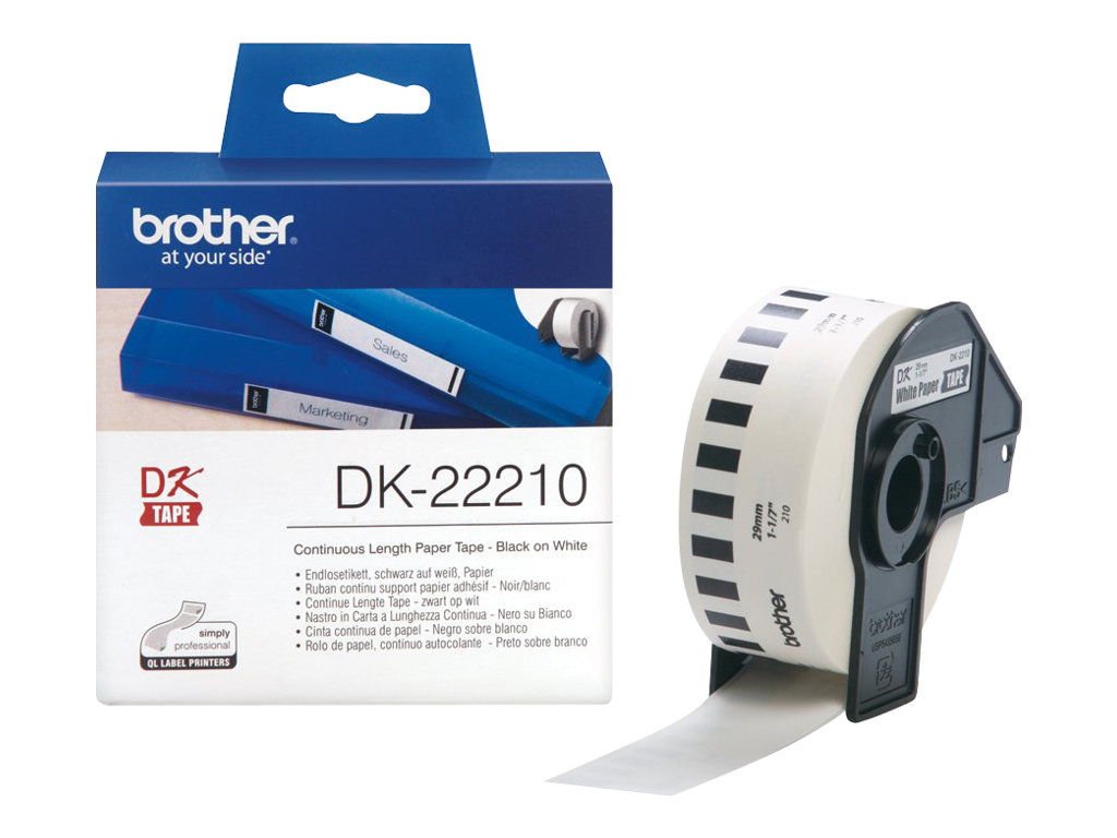 Brother | DK-22210 Continuous Length Paper Label | White | DK | 29mm | 30.5 m - Image 5