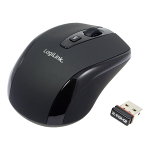 Logilink | Maus optisch Funk 2.4 GHz | wireless | 2.4GH wireless mini mouse with autolink | Black