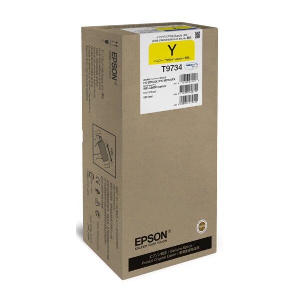 Epson WF-C869R Yellow XL Ink Cartrige WorkForce Pro T97340N | Epson Epson DURABrite Pro | T97340N | Epson T9734 - XL size - yellow - original - ink pack | Ink cartridge | Yellow