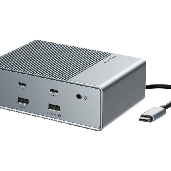 Hyper | HyperDrive Universal GEN2 15-in-1 USB-C Triple Video Docking Station For MST enabled devices | Ethernet LAN (RJ-45) ports 1 | DisplayPorts quantity 2 | HDMI ports quantity 2