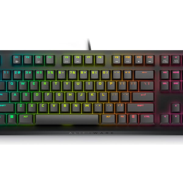 Dell Alienware Tenkeyless AW420K | Gaming Keyboard | Wired | EN | Dark Side of the Moon | CHERRY MX Red