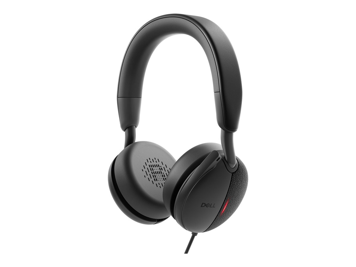 Dell | Pro Wired On-Ear Headset | WH5024 | Built-in microphone | USB Type-A | ANC | Black - Image 3