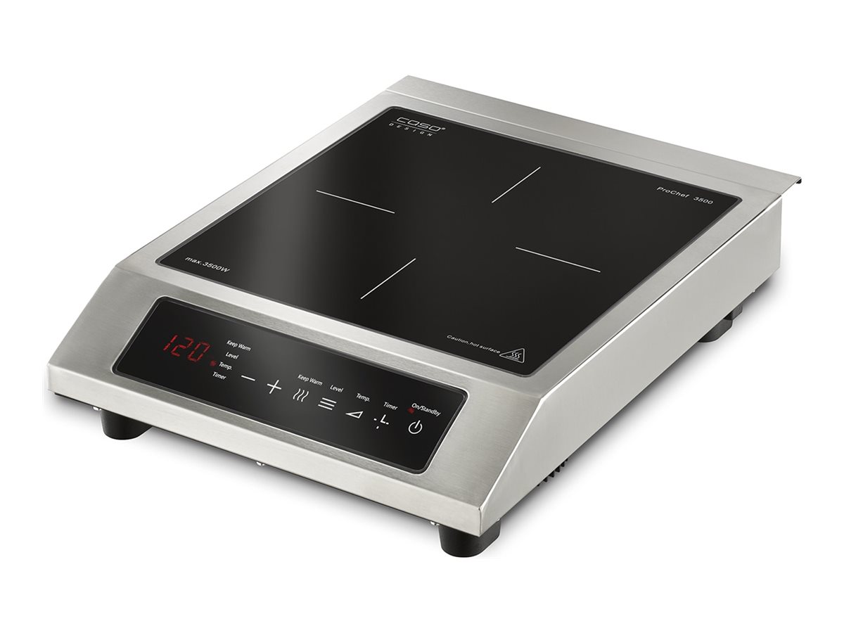 Caso | Mobile Hob | ProChef 3500 | Number of burners/cooking zones 1 | Touch | Stainless Steel/Black - Image 2