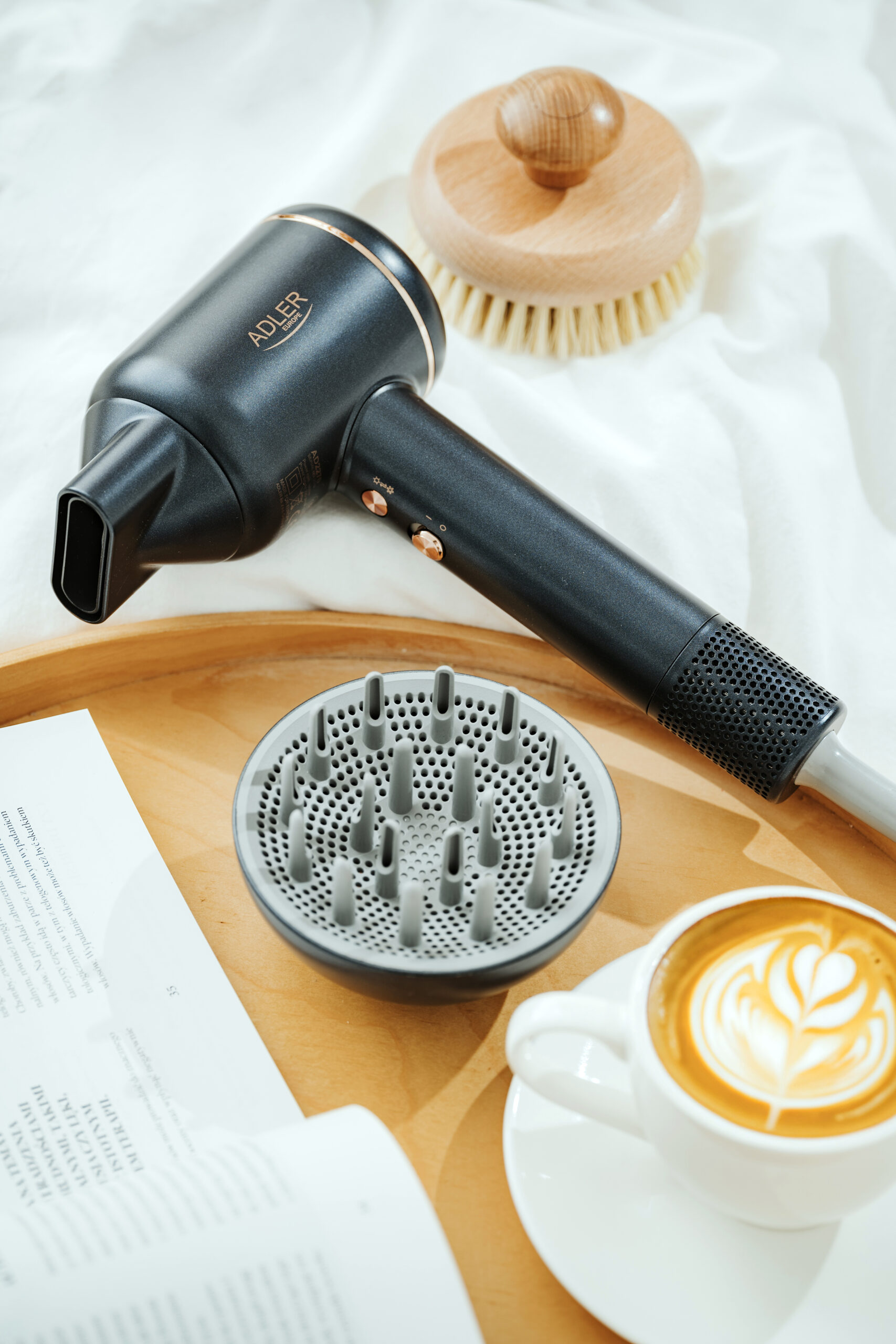 Adler Hair Dryer | AD 2270 SUPERSPEED | 1600 W | Number of temperature settings 3 | Ionic function | Diffuser nozzle | Blue - Image 13