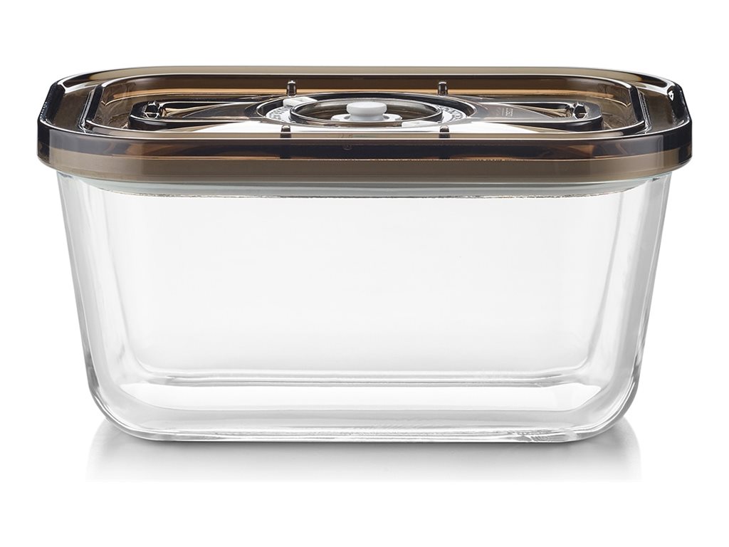 Caso Glass Vacuum Container with Plastic Lid | VacuBoxx Eco M | Transparent - Image 2