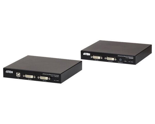 Aten USB DVI Dual View HDBaseT 2.0 KVM Extender | CE624 | 1920 x 1200 at 100m