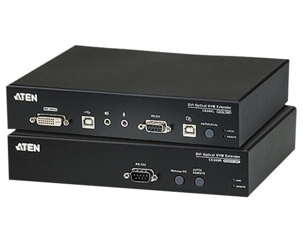 Aten USB DVI Optical KVM Extender | CE680 | 1920 x 1200 at 600m