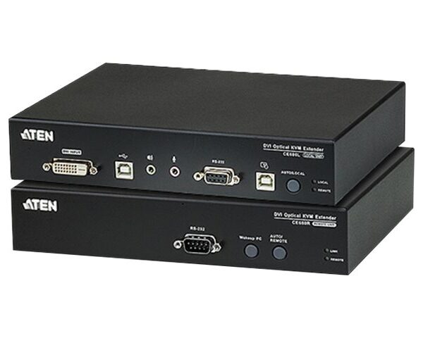 Aten USB DVI Optical KVM Extender | CE690 | 1920 x 1200 at 20km