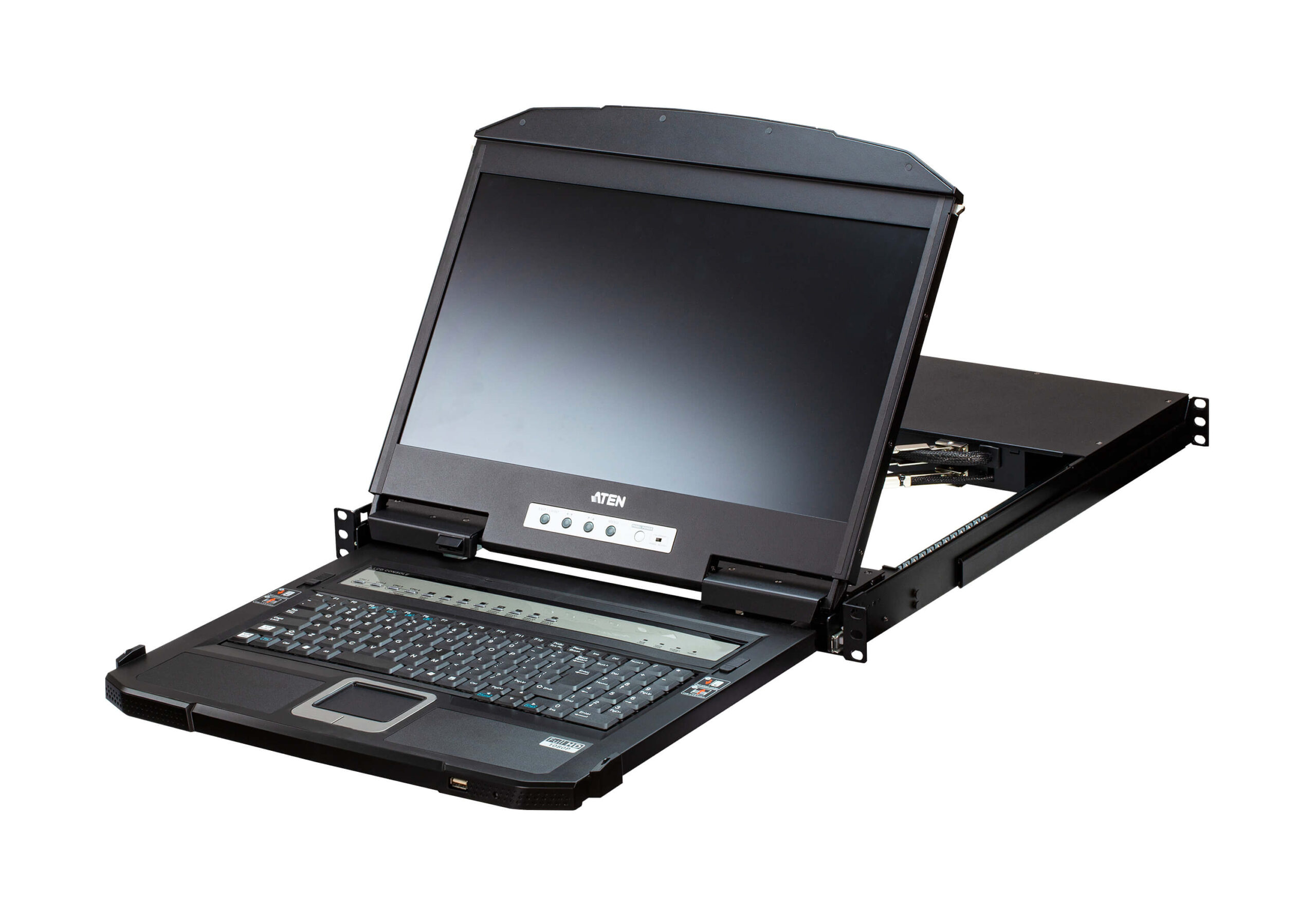 Aten CL3884NW-ATA-AG 4-Port USB HDMI Multi-View Dual Rail WideScreen LCD KVM Switch | Aten 4-Port USB HDMI Multi-View Dual Rail WideScreen LCD KVM Switch | CL3884NW - Image 3