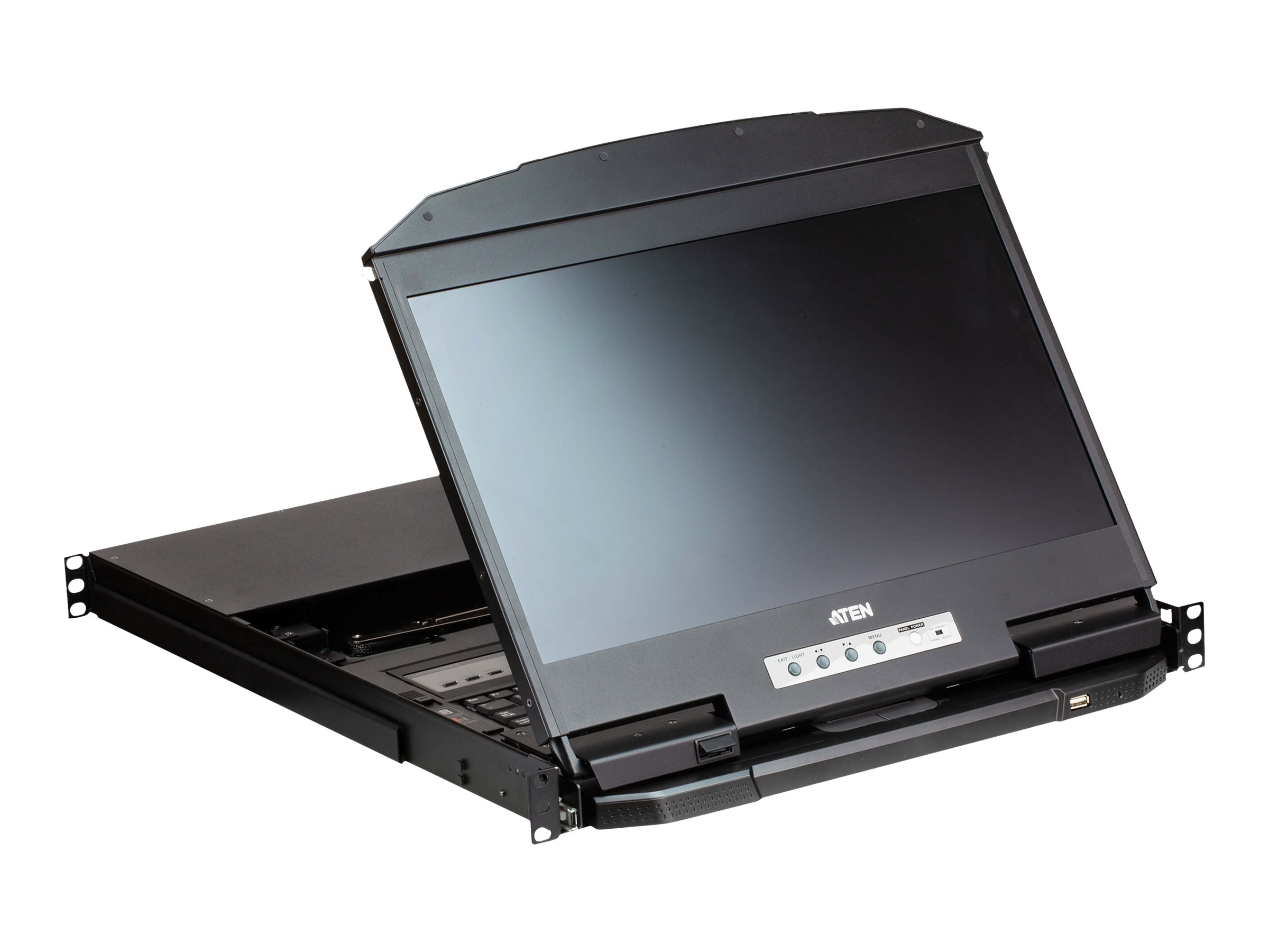 Aten CL3884NW-ATA-AG 4-Port USB HDMI Multi-View Dual Rail WideScreen LCD KVM Switch | Aten 4-Port USB HDMI Multi-View Dual Rail WideScreen LCD KVM Switch | CL3884NW - Image 4