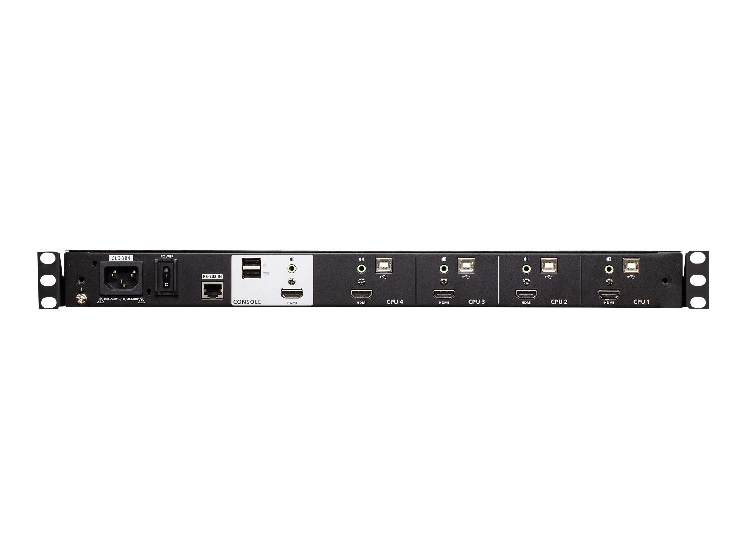 Aten CL3884NW-ATA-AG 4-Port USB HDMI Multi-View Dual Rail WideScreen LCD KVM Switch | Aten 4-Port USB HDMI Multi-View Dual Rail WideScreen LCD KVM Switch | CL3884NW - Image 10