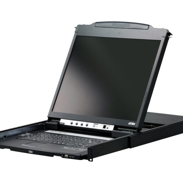 Aten PS/2-USB VGA Dual Rail 19" LCD Console with USB Peripheral Support | CL5800N