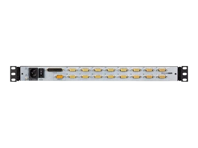 Aten 16-Port PS/2-USB VGA Dual Rail 19" LCD KVM Switch with Daisy-Chain Port and USB Peripheral Support | CL5816N - Image 2