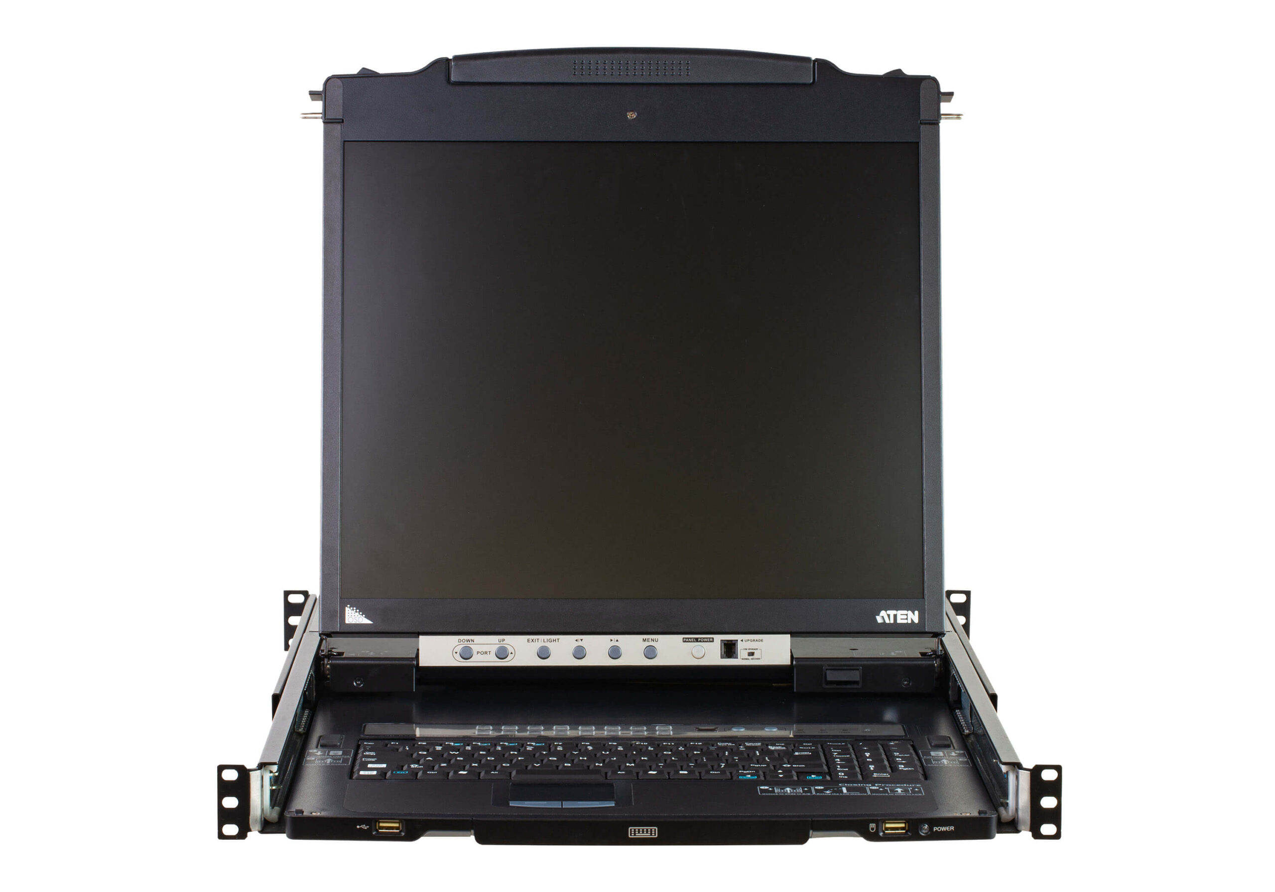 Aten 16-Port PS/2-USB VGA Dual Rail 19" LCD KVM Switch with Daisy-Chain Port and USB Peripheral Support | CL5816N - Image 3