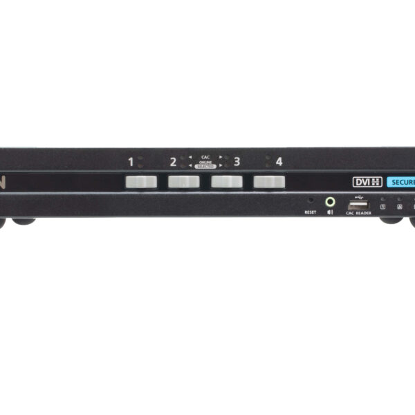 Aten 4P USB DVI Single Display PP4 Secure KVM (CAC) | CS1184D4C