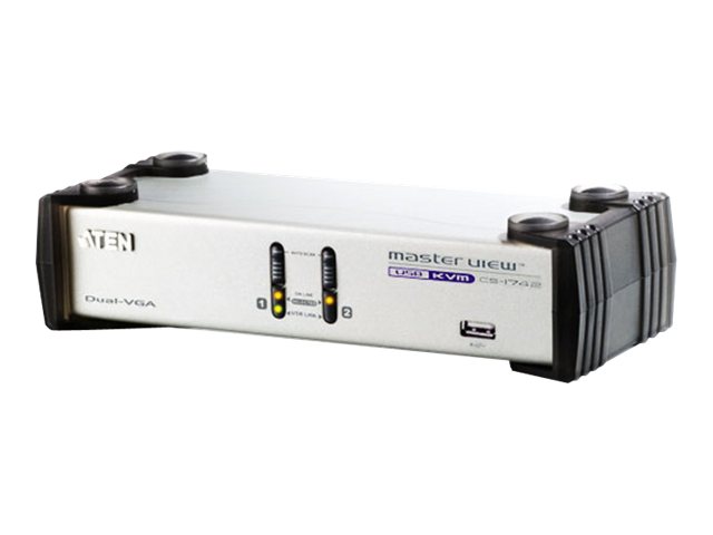 Aten 2-Port USB VGA Dual Display/Audio KVMP Switch | CS1742C