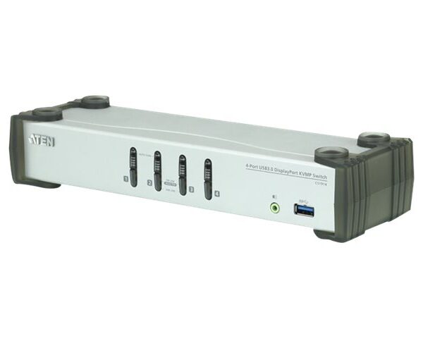 Aten 4-Port USB 3.0 DisplayPort KVMP Switch (Cables included) | CS1914