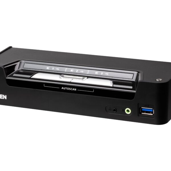 Aten 3-Port USB-C DisplayPort Hybrid KVMP Switch | CS1953