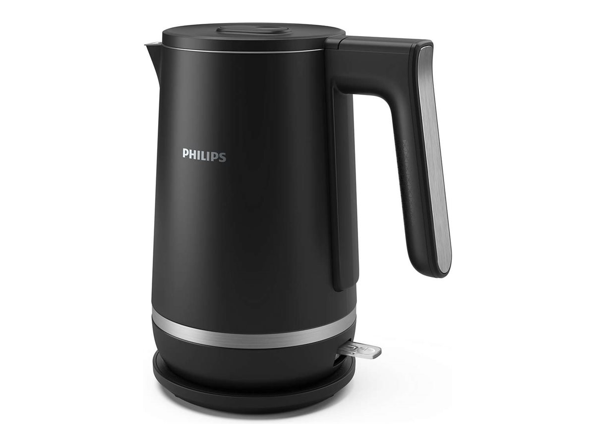 Philips Double Walled Kettle | HD9395/90 | Electric | 2200 W | 1.7 L | Stainless steel/Plastic | 360° rotational base | Black - Image 2