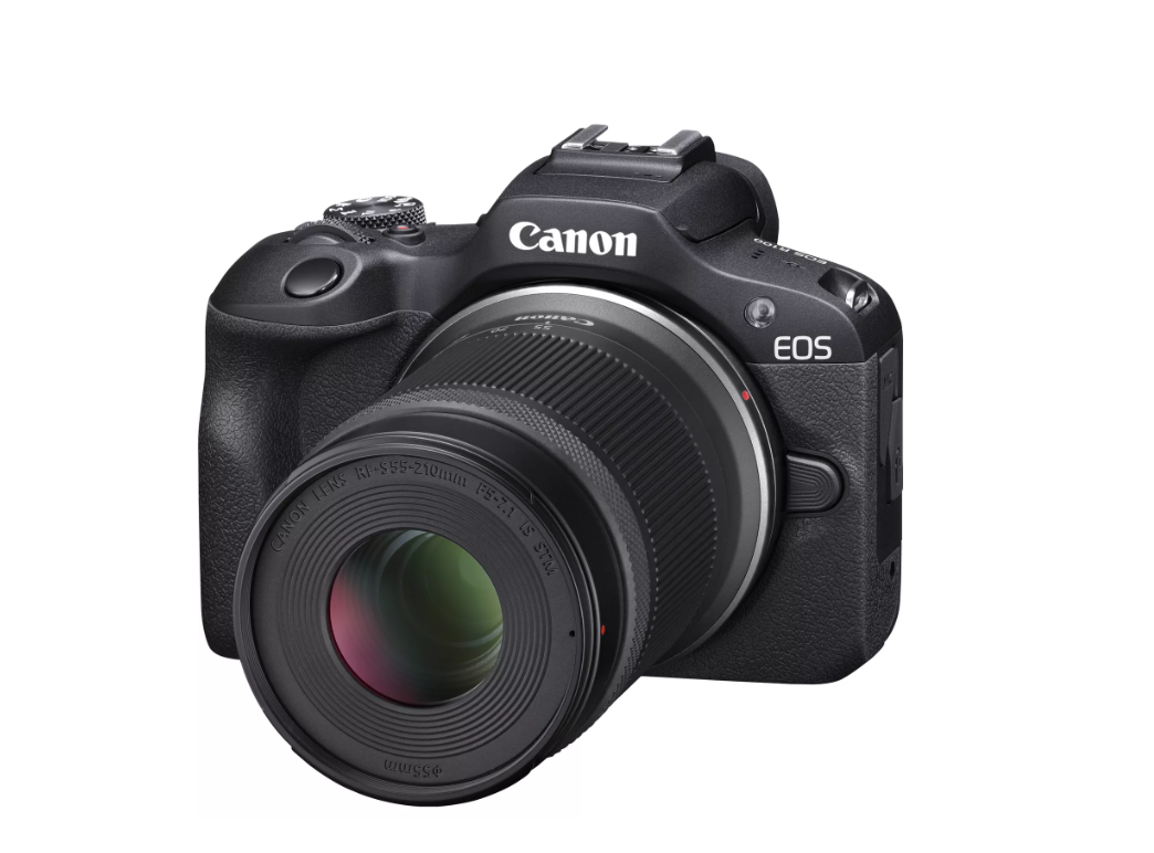 Canon | EOS R100 Mirrorless Camera + RF-S 18-45mm IS STM Lens + RF-S 55-210mm IS STM Lens | Megapixel 24.1 MP | Image stabilizer | ISO sensitivity (max) 256000 | Wi-Fi | Video recording | Manual | CMOS | Black - Image 3
