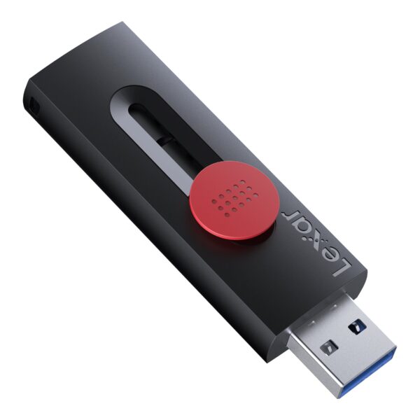 Lexar | Flash Drive | JumpDrive D300 | 64 GB | USB 3.2 Gen 1 | Black/Red