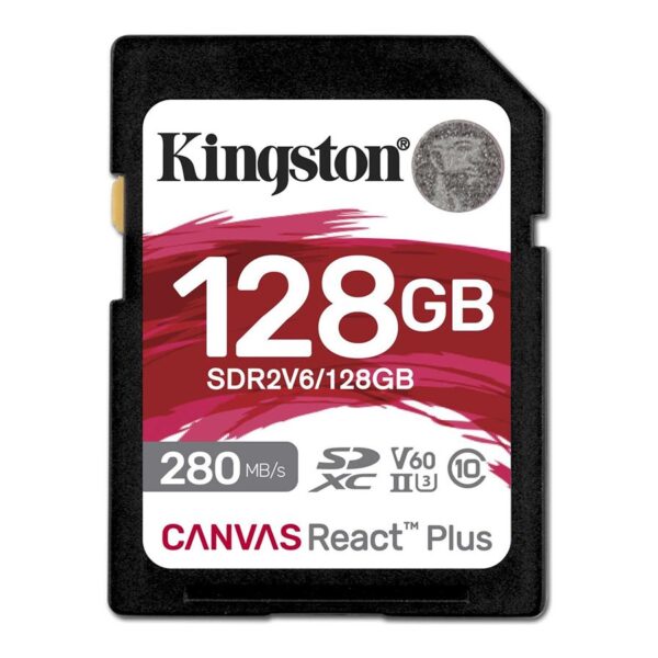 Kingston | UHS-II Video Speed Class (V60) | 128 GB | SD | Flash memory class Class 10, UHS-II, U3, V60