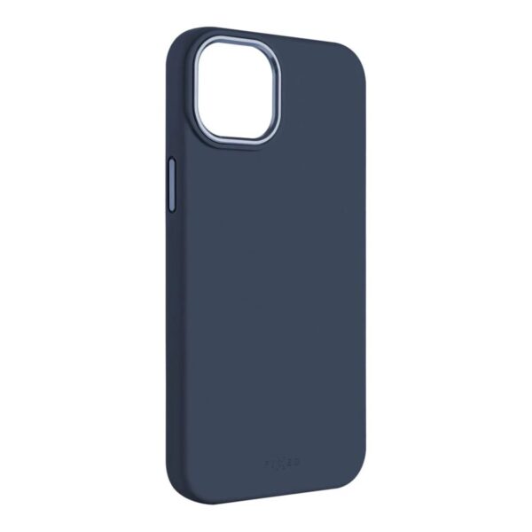 Fixed | MagFlow | Back cover | Apple | iPhone 15 Plus | Liquid silicon | Blue