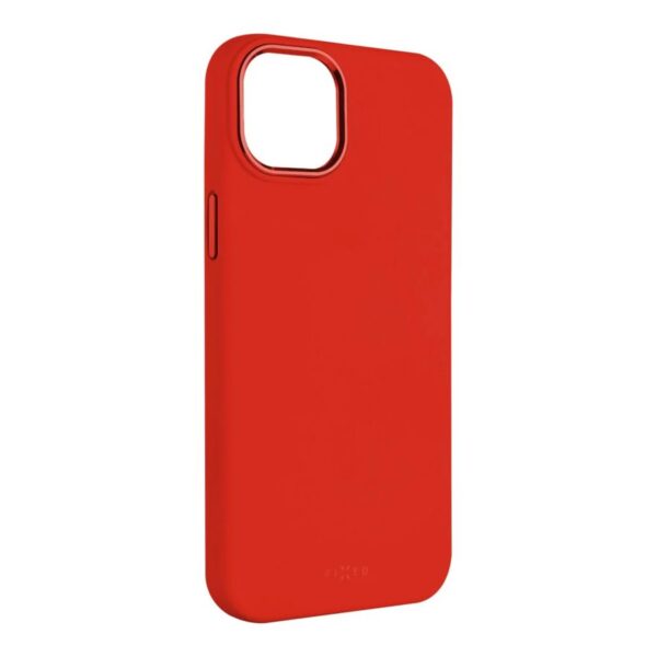 Fixed | MagFlow | Back cover | Apple | iPhone 15 Plus | Liquid silicon | Red