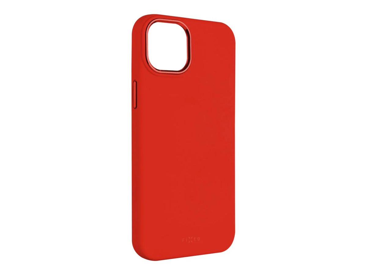 Fixed | MagFlow | Back cover | Apple | iPhone 15 Plus | Liquid silicon | Red