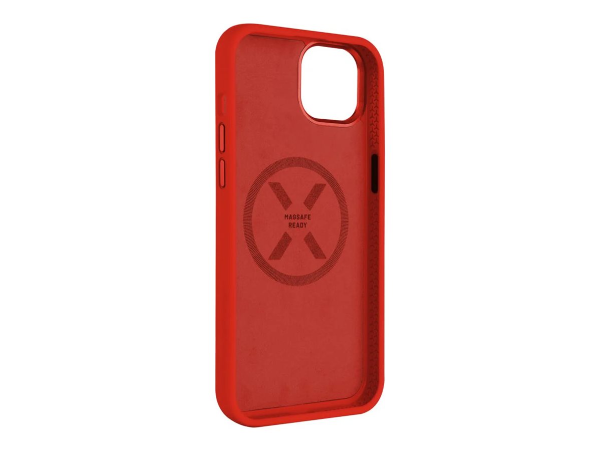 Fixed | MagFlow | Back cover | Apple | iPhone 15 Plus | Liquid silicon | Red - Image 3