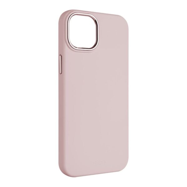 Fixed | MagFlow | Back cover | Apple | iPhone 15 Plus | Liquid silicon | Pink