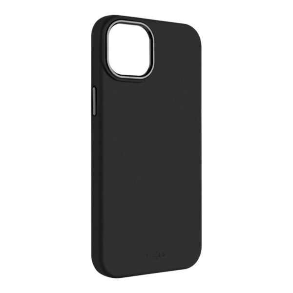 Fixed | MagFlow | Back cover | Apple | iPhone 15 | Liquid silicon | Black