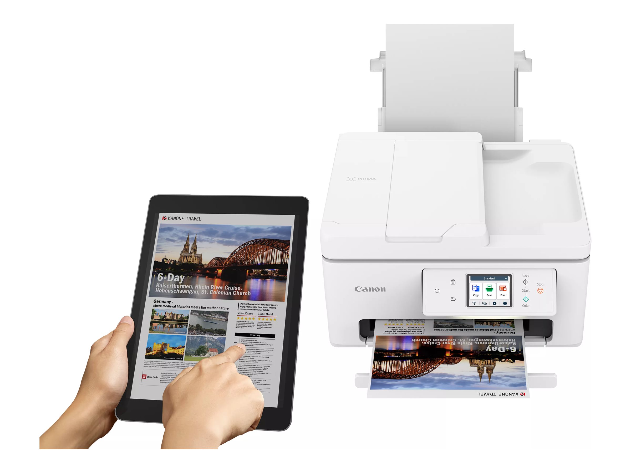 Canon IJ MFP PIXMA TS7750i | Canon Multifunctional printer | PIXMA TS7750I | Inkjet | Colour | A4 | Wi-Fi | White - Image 10