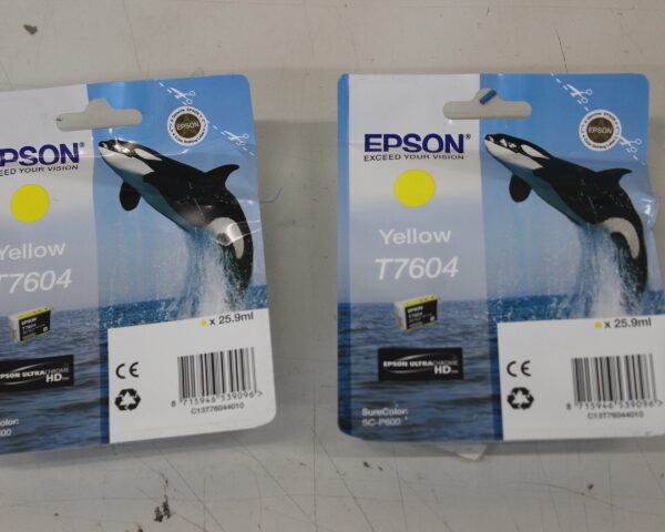 SALE OUT. Epson T7604 | Ink Cartridge | Yellow | DAMAGED PACKAGING