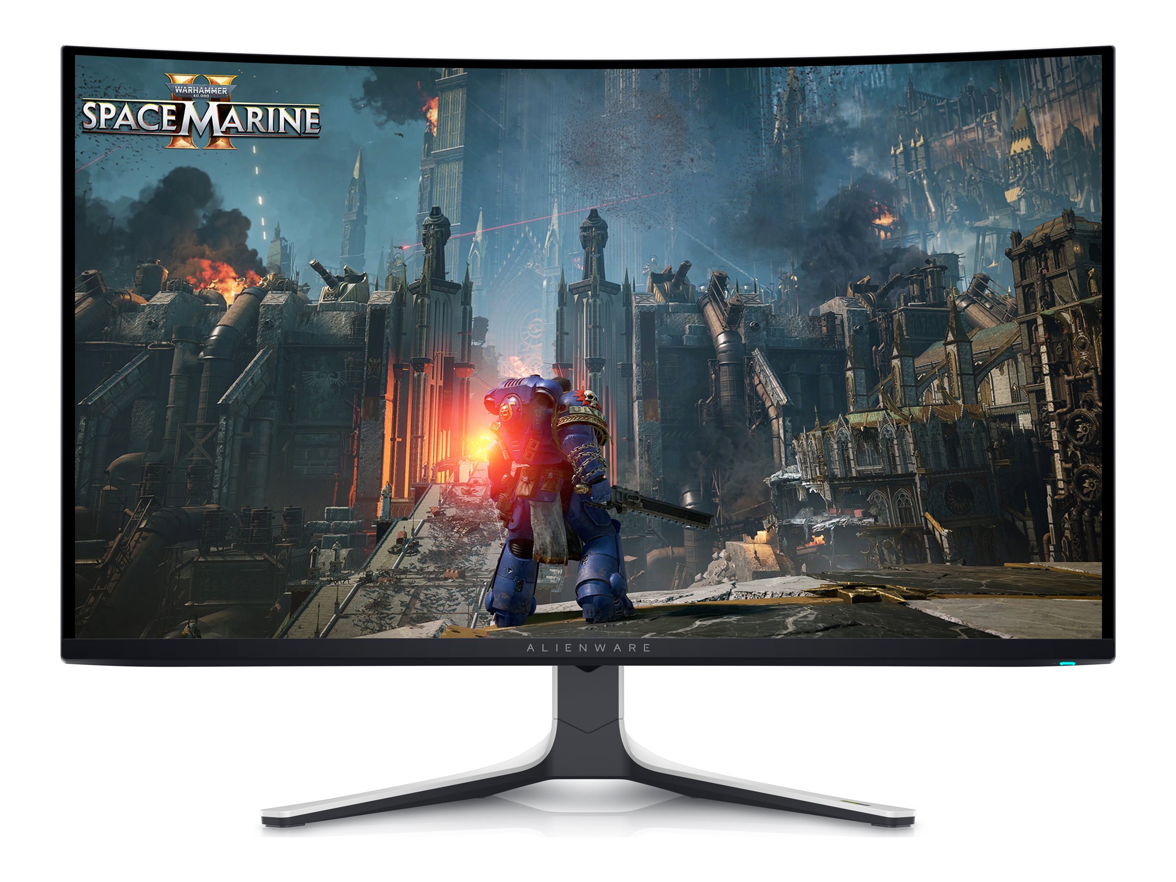 Dell | Curved Screen Gaming Monitor | AW3225QF | 31.6 " | OLED | 4K UHD | 16:9 | 240 Hz | 0.03 ms | 3840 x 2160 pixels | 1000 cd/m² | Power connector, Security-lock slot, Joystick, USB-A, USB-B, USB-C, HDMI, DispalyPort | HDMI ports quantity 2 | White / Black | Warranty 36 month(s)
