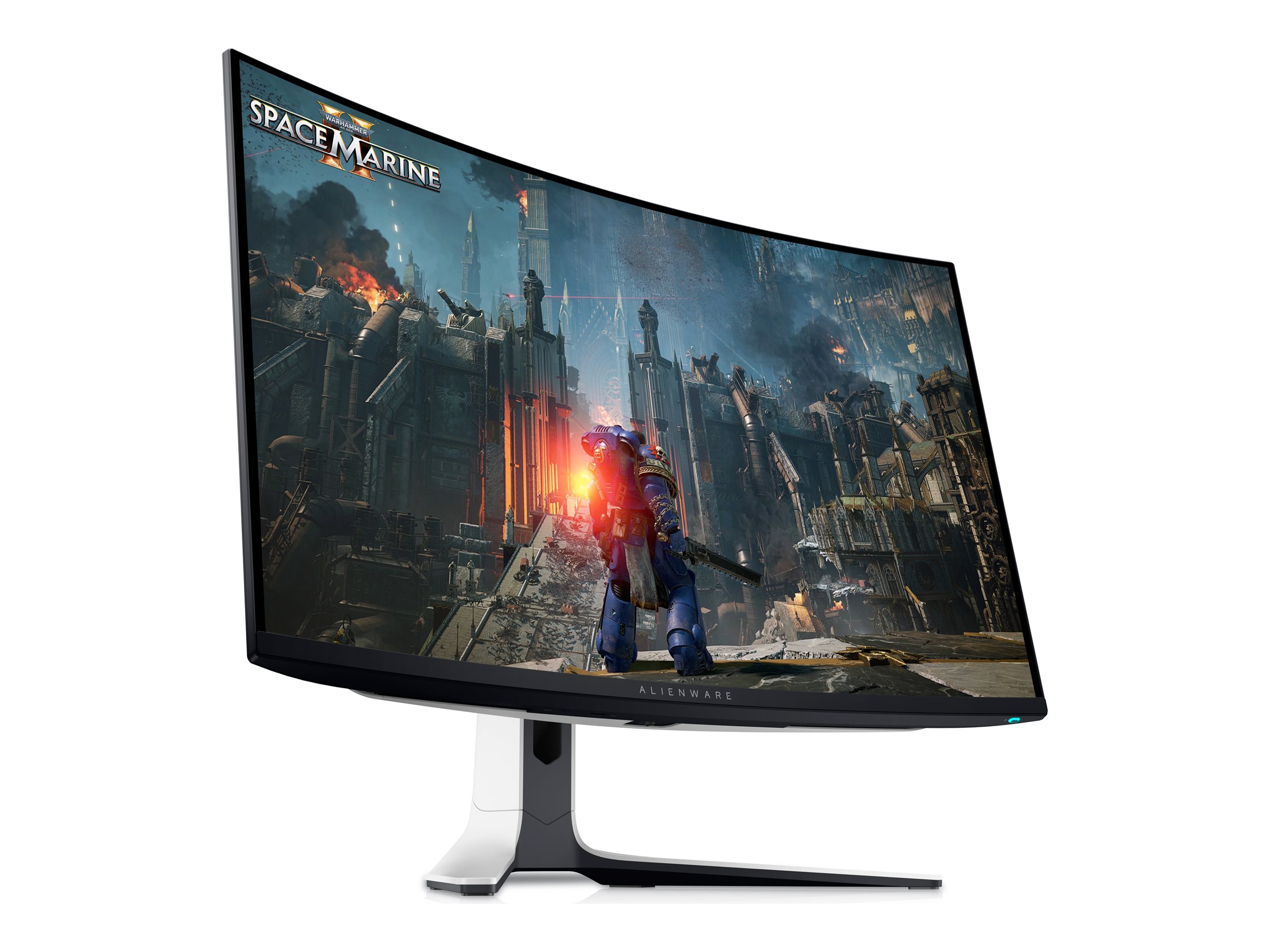 Dell | Curved Screen Gaming Monitor | AW3225QF | 31.6 " | OLED | 4K UHD | 16:9 | 240 Hz | 0.03 ms | 3840 x 2160 pixels | 1000 cd/m² | Power connector, Security-lock slot, Joystick, USB-A, USB-B, USB-C, HDMI, DispalyPort | HDMI ports quantity 2 | White / Black | Warranty 36 month(s) - Image 3