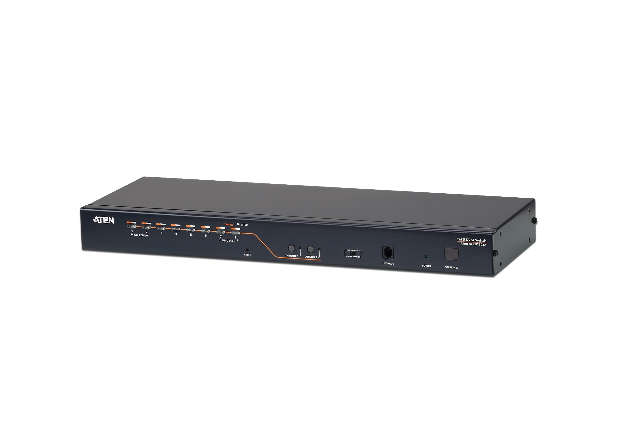 Aten KH2508A 2-Console 8-Port Cat 5 KVM Switch with Daisy-Chain Port