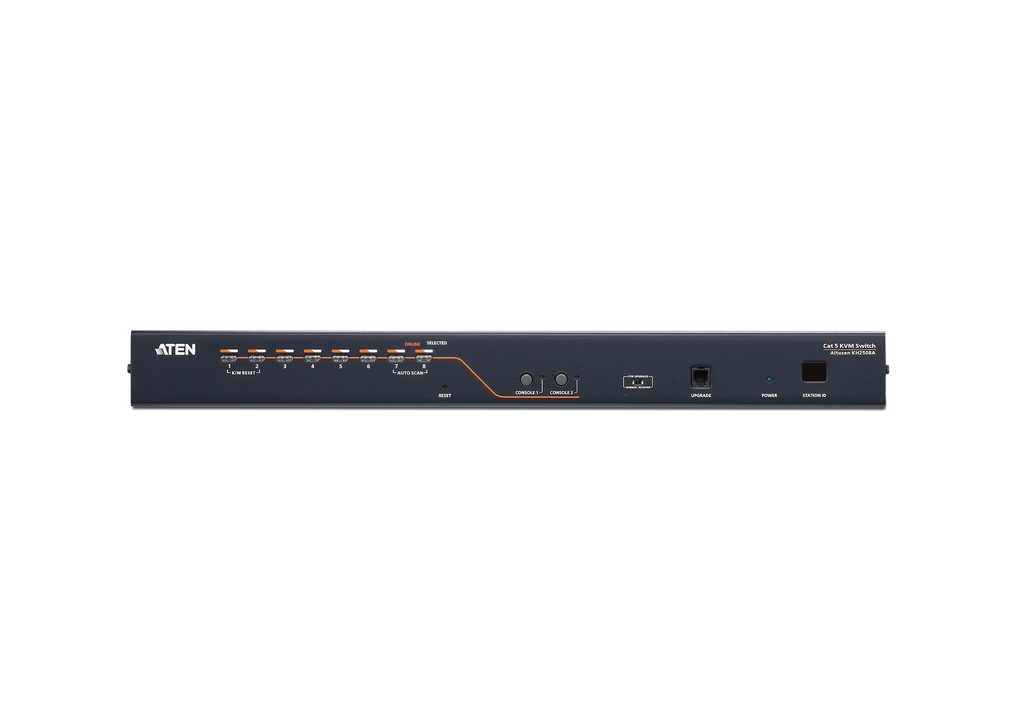 Aten KH2508A 2-Console 8-Port Cat 5 KVM Switch with Daisy-Chain Port - Image 2