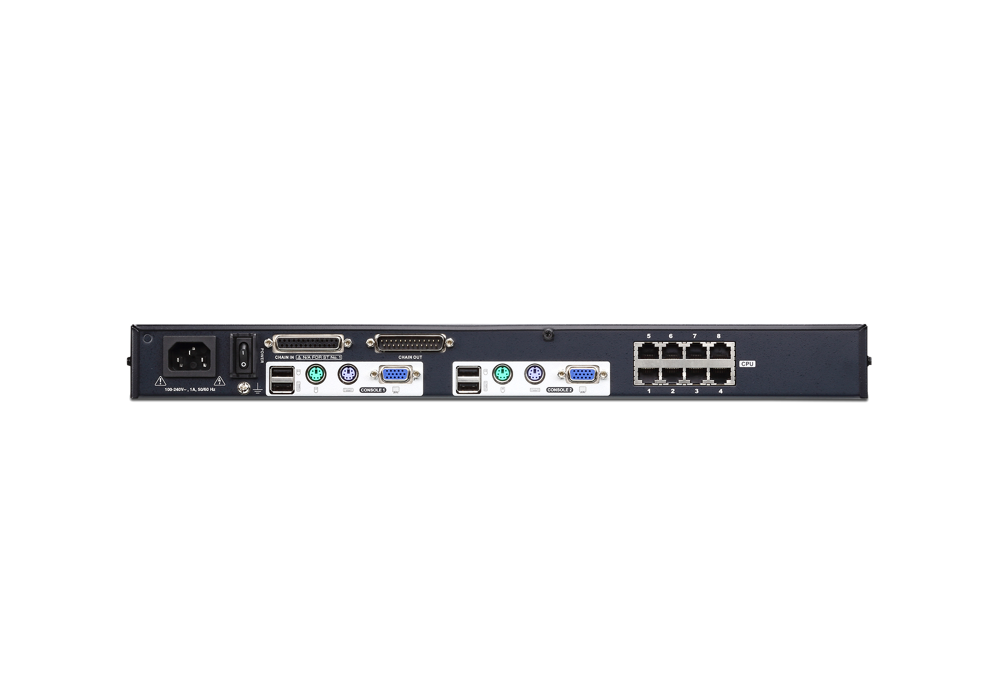 Aten KH2508A 2-Console 8-Port Cat 5 KVM Switch with Daisy-Chain Port - Image 3