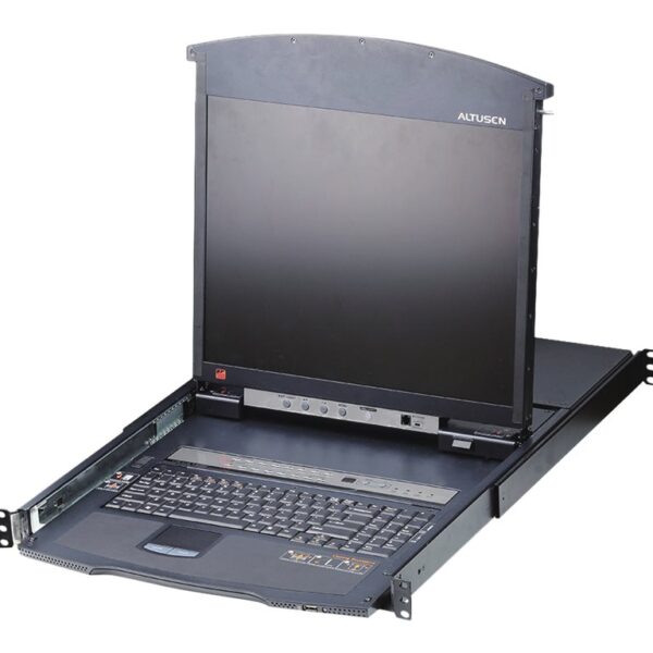 Aten | 1-Local/Remote Share Access 16-Port Cat 5 Dual Rail 17" LCD KVM over IP Switch with Daisy-Chain Port | KL1516AIM-AXA-AG | 1 x USB Type-A Female