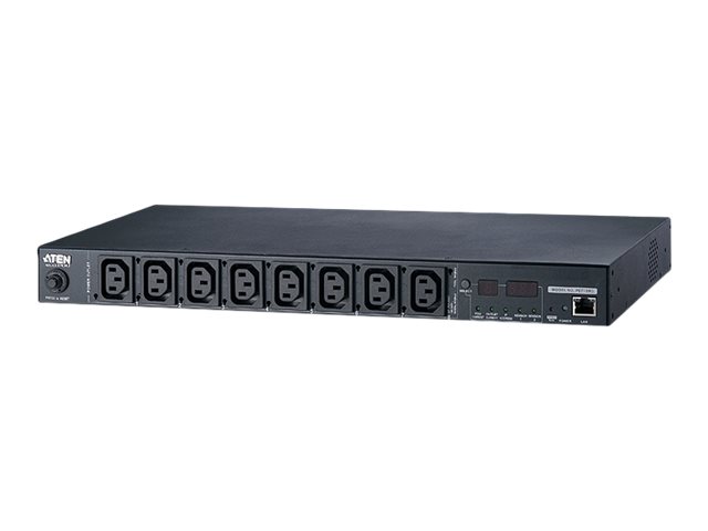 Aten 15A/10A 8-Outlet 1U Outlet-Metered eco PDU | PE7108G | Black