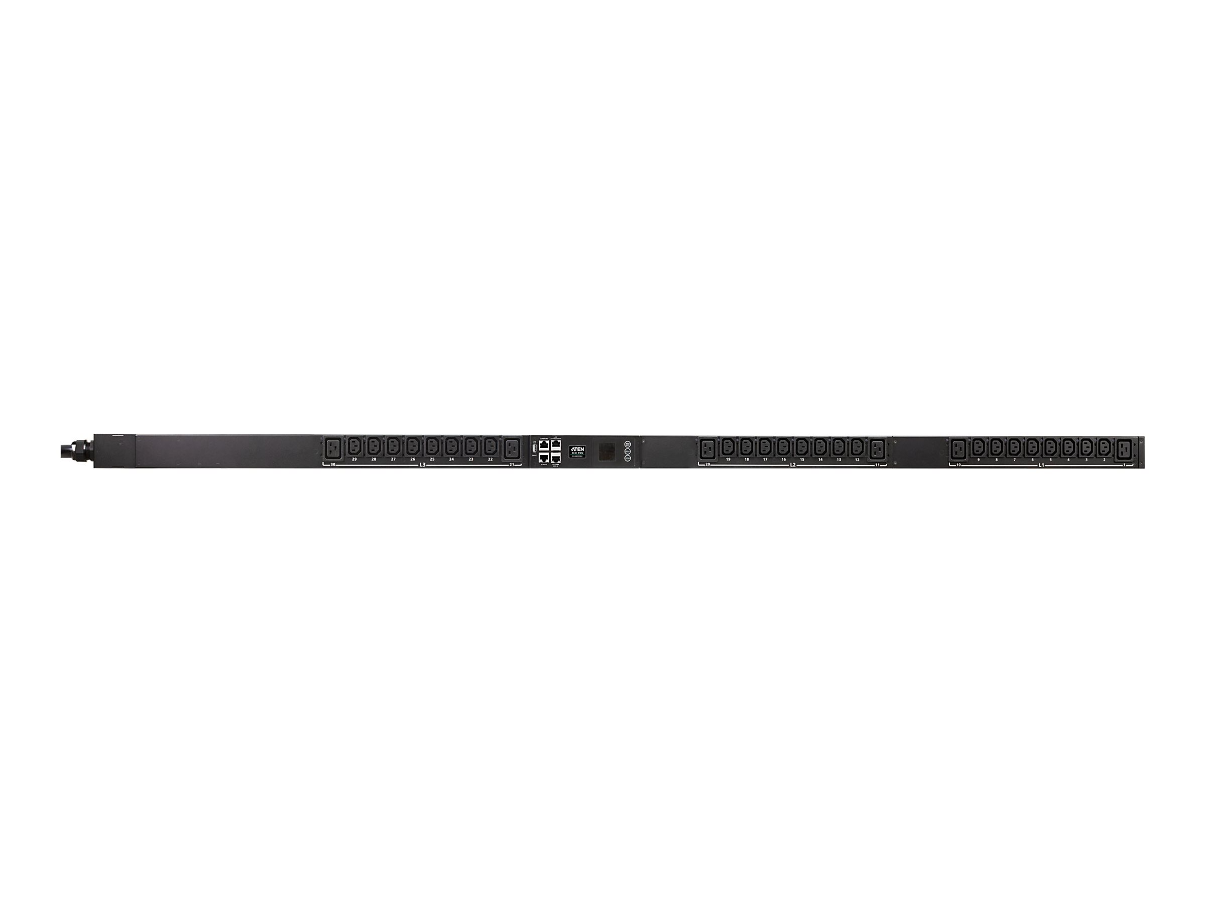Aten 3 Phase 0U PDU Outlet Metered and Switched 16A 6xC19 24xC13 400V/230V Star | PG98230G