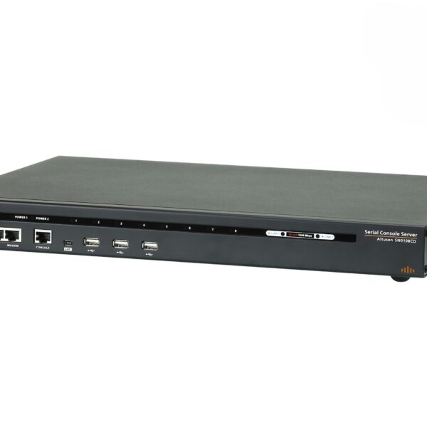 Aten | 8-Port Serial Console Server W/Dual Pow | SN0108COD