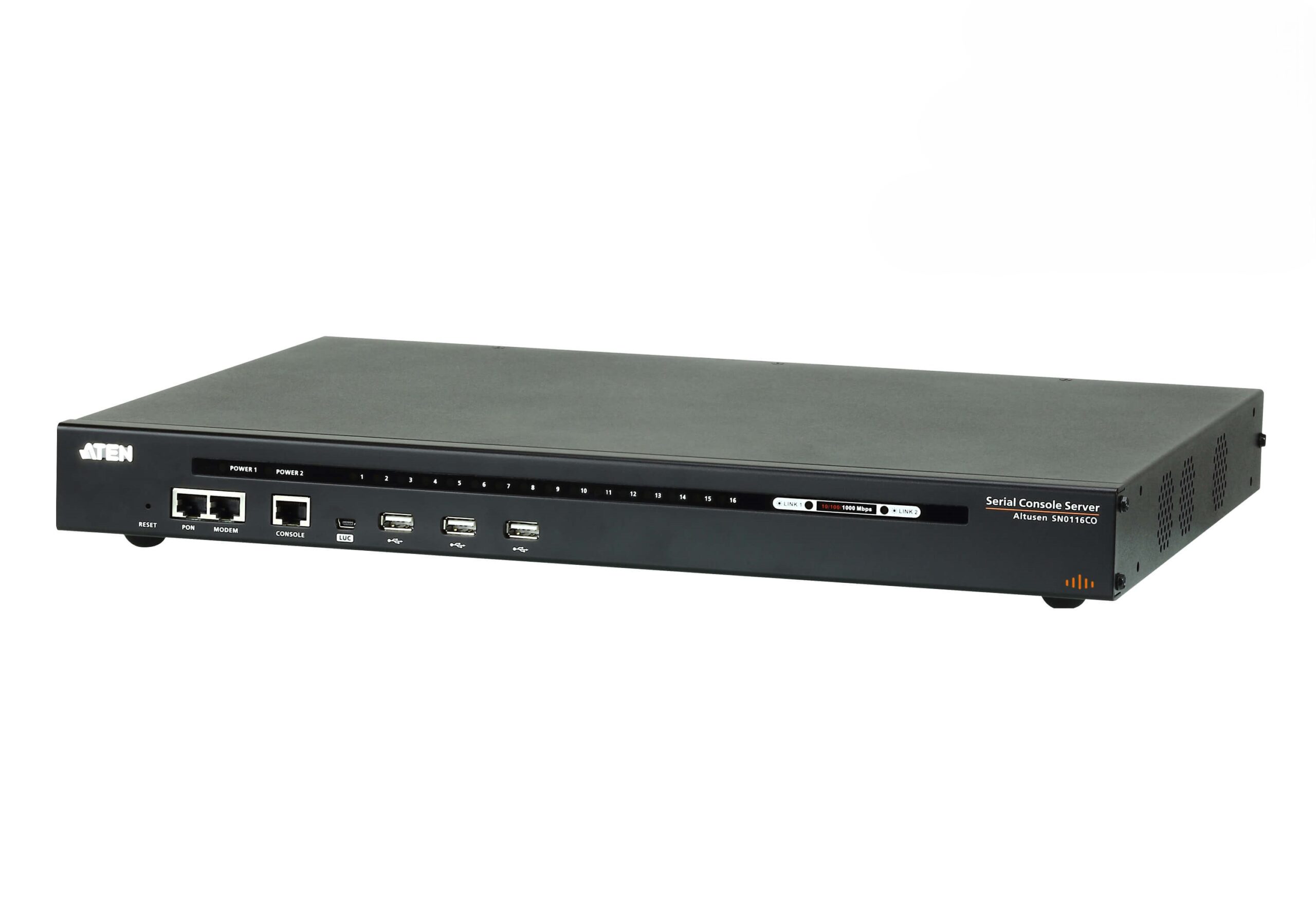 Aten 16-Port Serial Console Server W/Dual POW | SN0116COD