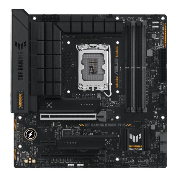 Asus | Processor family Intel B760 | Processor socket 1 x LGA1700 Socket | 4 DIMM slots - DDR5, non-ECC, on-die ECC, unbuffered | Supported hard disk drive interfaces SATA-600 (RAID), 2 x M.2 | Number of SATA connectors 4
