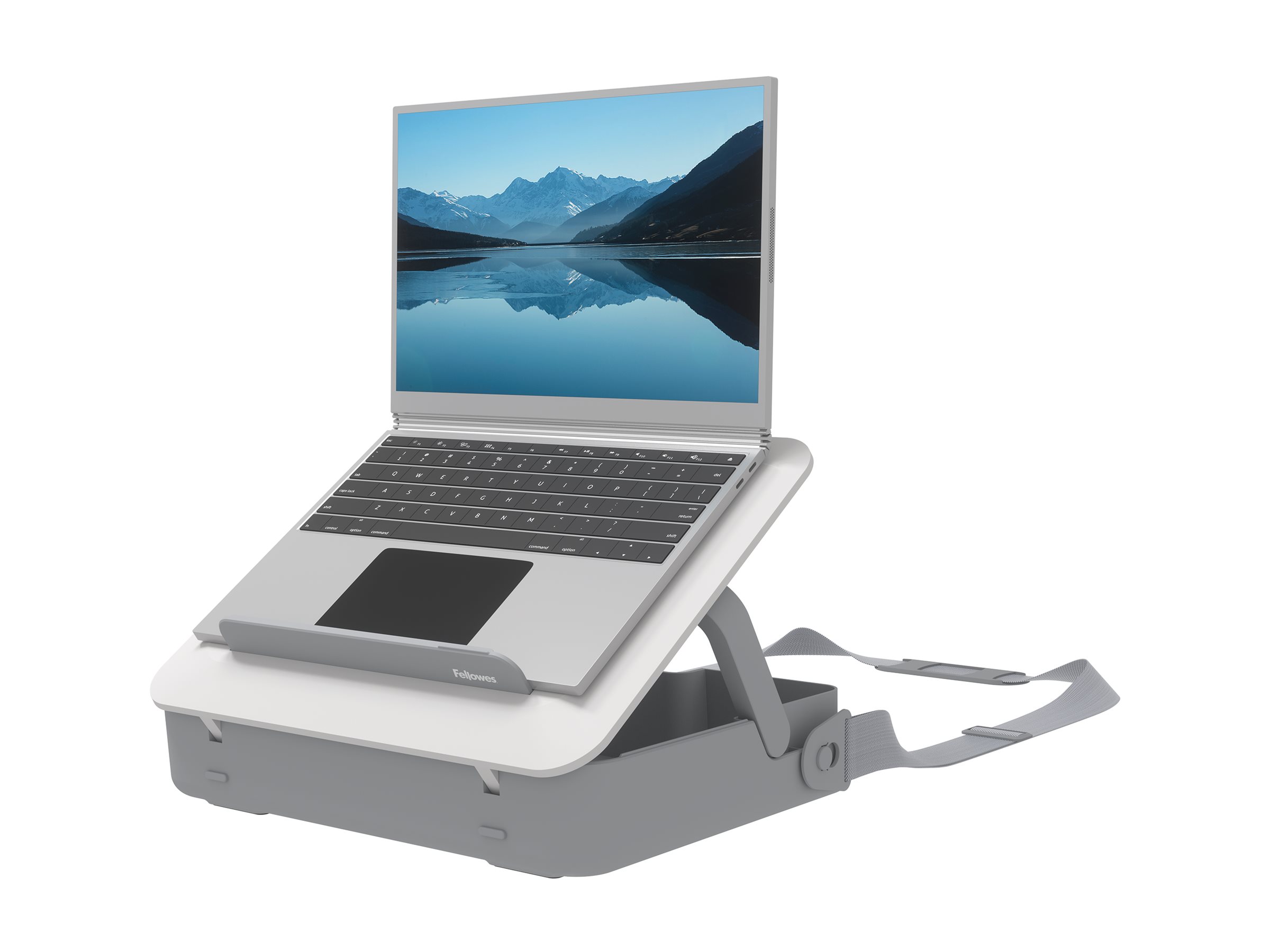 Fellowes | Breyta 2in1 Laptop Carry Case/Laptop Riser | White | 384 x 308 x 89 mm - Image 3