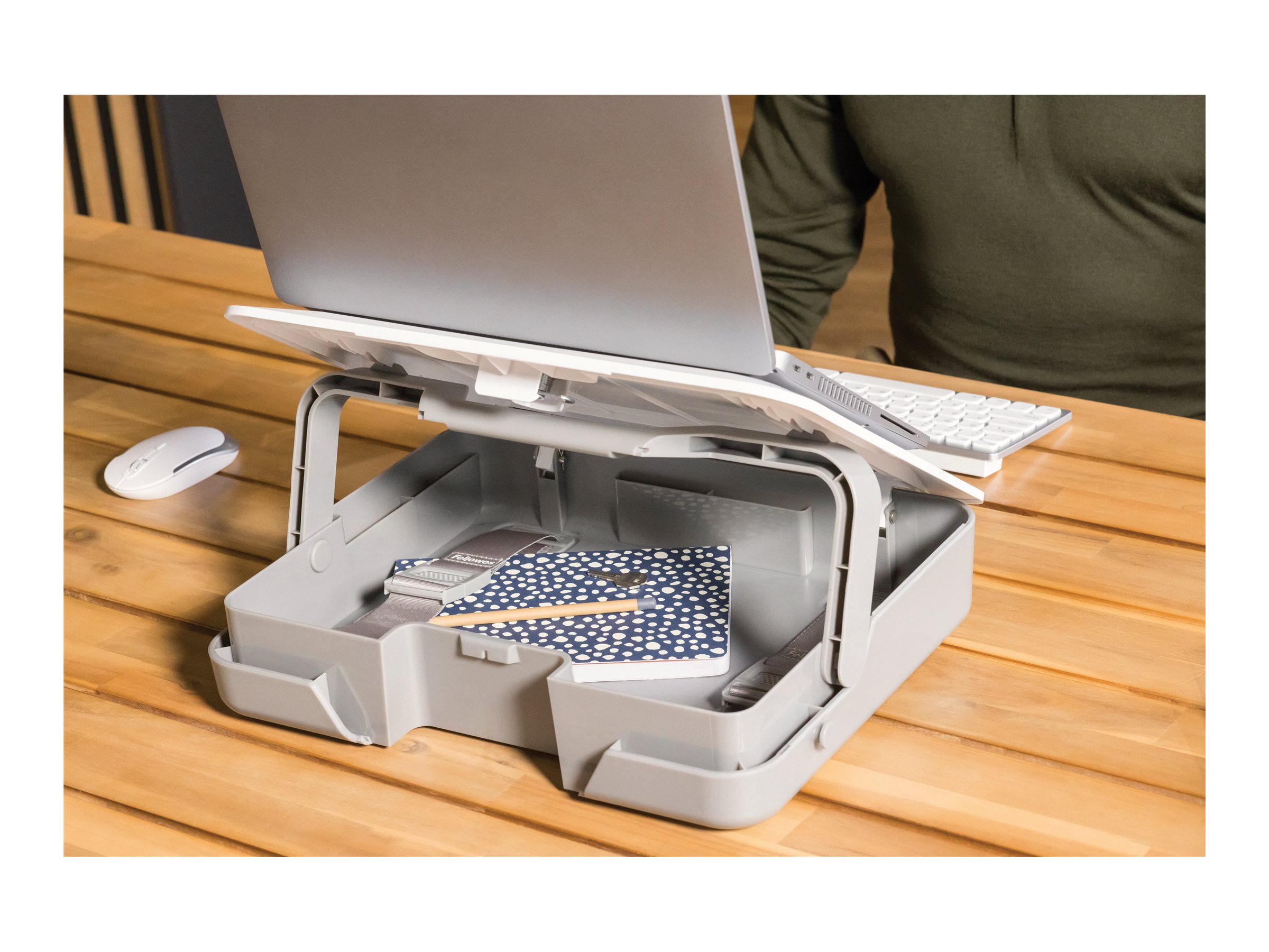 Fellowes | Breyta 2in1 Laptop Carry Case/Laptop Riser | White | 384 x 308 x 89 mm - Image 16