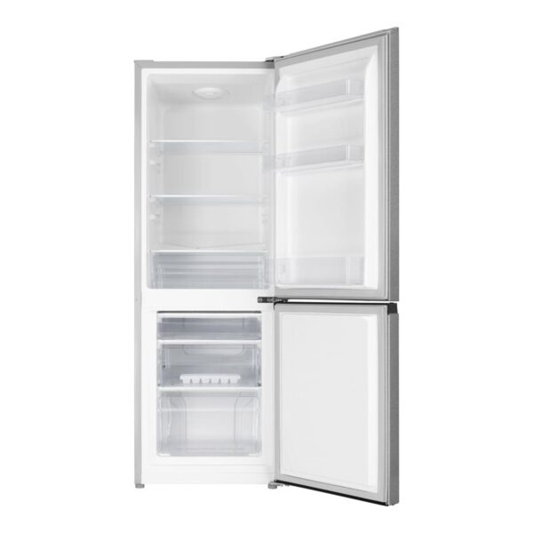 Gorenje | Refrigerator | RK14EPS4 | Energy efficiency class E | Free standing | Combi | Height 143 cm | Fridge net capacity 122 L | Freezer net capacity 53 L | 39 dB | Silver